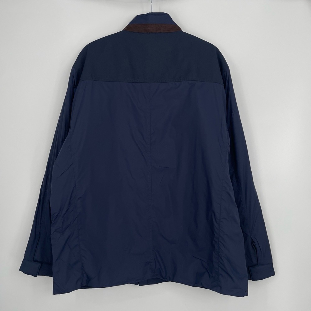 UNTUCKit Mens Long Sleeve Button Front All Weather Navy Luxury Jacket XL - Picture 9 of 11